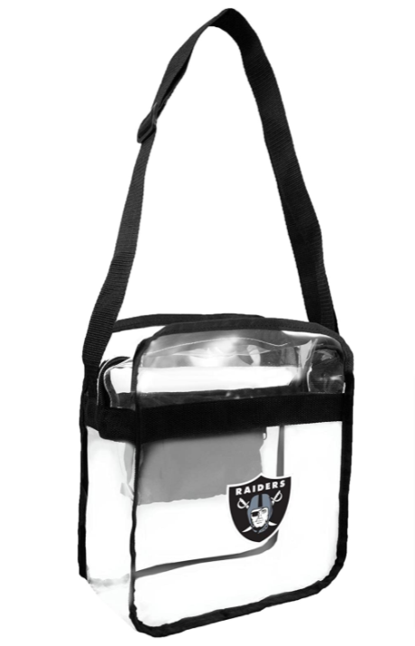 Las Vegas Raiders Clear Carryall Crossbody Stadium Tote Bag - THE 4TH QUARTER