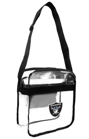 Las Vegas Raiders Clear Carryall Crossbody Stadium Tote Bag