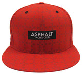 Asphalt Yacht Club Snapback New Era Origin Red Cap Hat - THE 4TH QUARTER