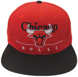 Chicago Bulls Snapback Twins Enterprise Inc. Vintage Retro Cap Hat Red Black - THE 4TH QUARTER