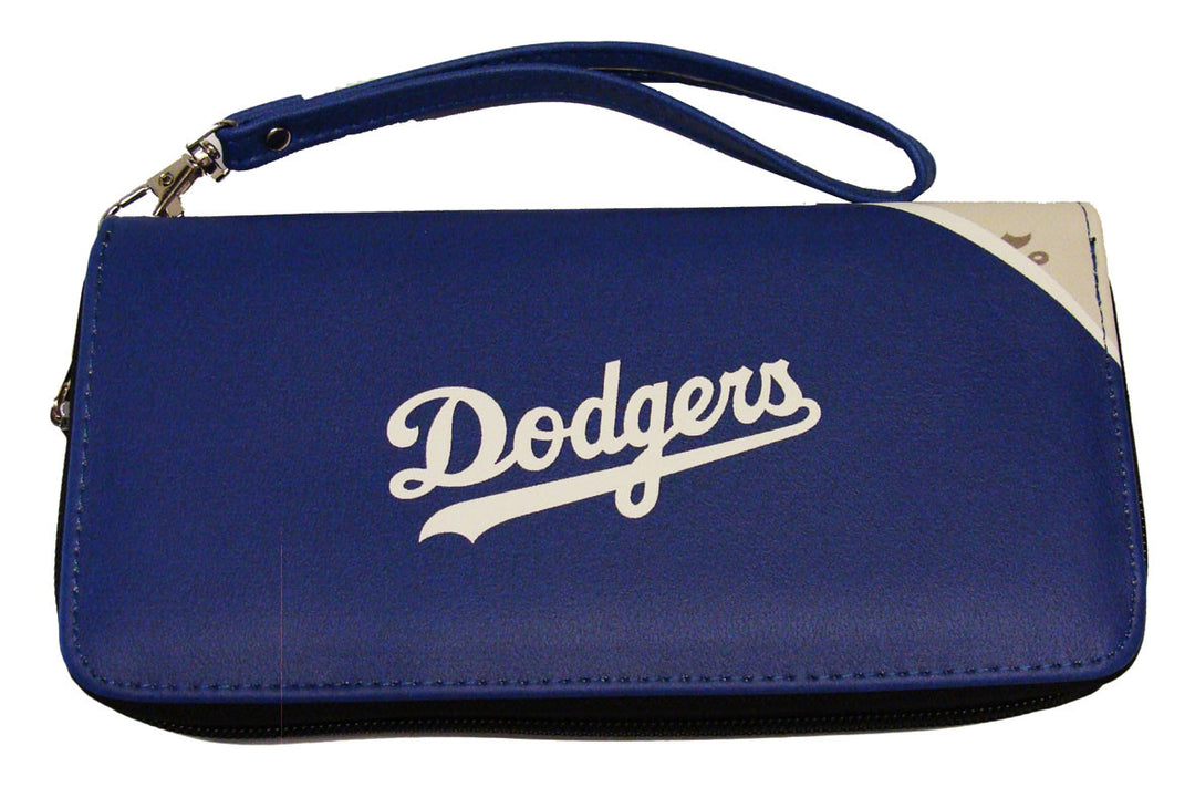 Los Angeles Dodgers Womens Wallet Curve Zip Organizer - THE 4TH QUARTER