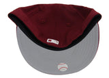 Los Angeles Dodgers Fitted New Era 59Fifty Wordmark Script Burgundy Cap Hat - THE 4TH QUARTER