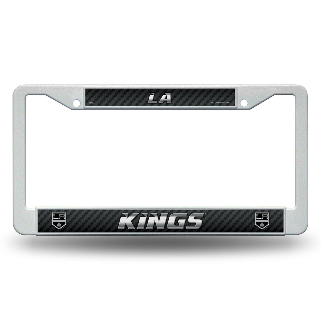 Los Angeles Kings White Plastic License Plate Frame - THE 4TH QUARTER