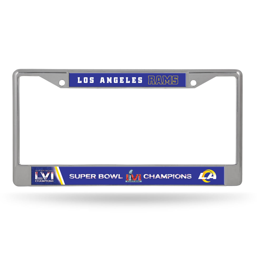 Los Angeles Rams Super Bowl LVI Champions Chrome Frame - THE 4TH QUARTER