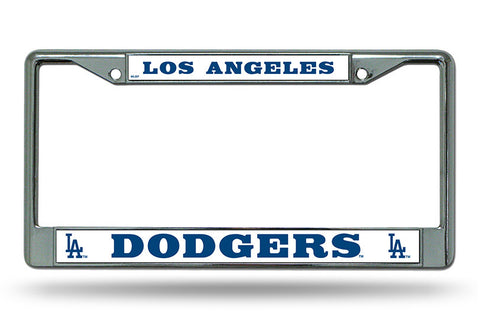 Los Angeles Dodgers Chrome License Plate Frame - THE 4TH QUARTER