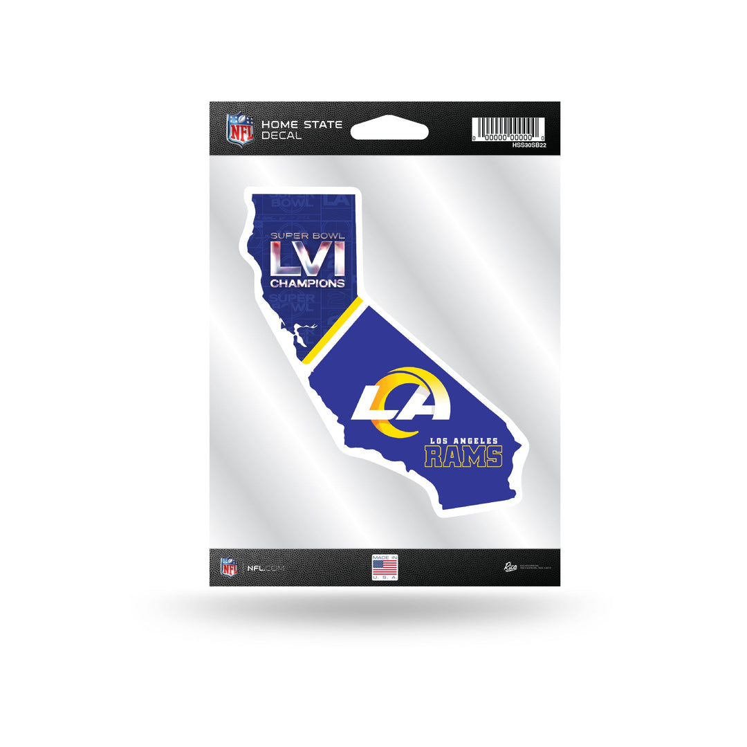 Los Angeles Rams Super Bowl LVI Champions Home State Sticker - THE 4TH QUARTER