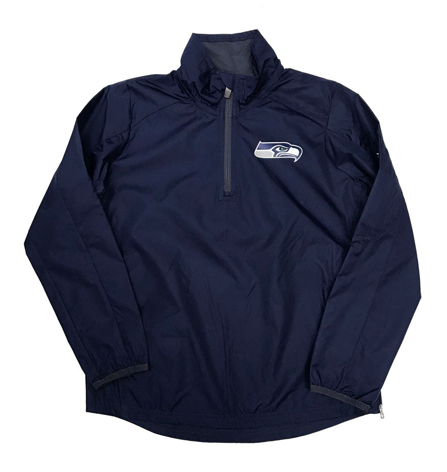 Seattle Seahawks Youth Jacket NFL 3/4 Zip Windbreaker - THE 4TH QUARTER