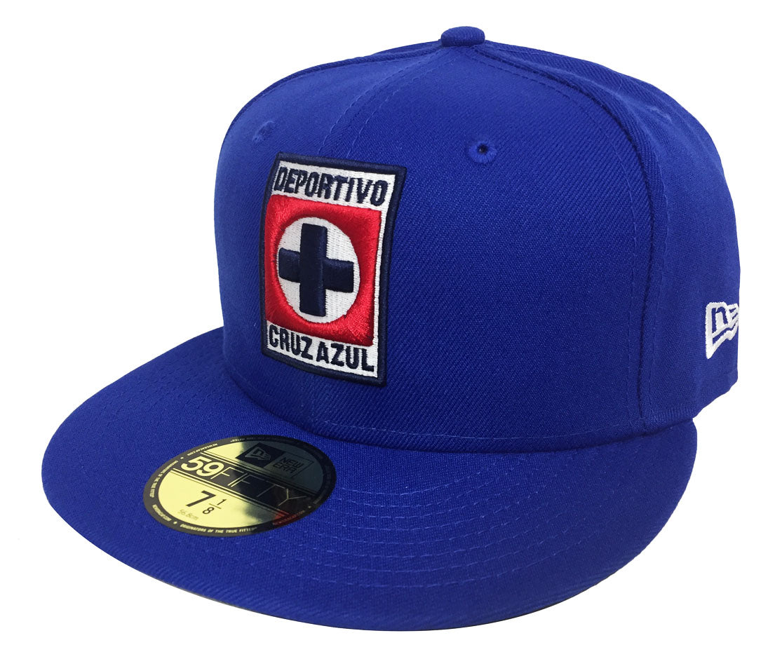 Cruz Azul Fitted New Era 59Fifty Logo Royal Blue Cap Hat