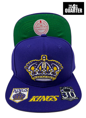 Los Angeles Kings Snapback Mitchell & Ness Hat Trick Cap Hat Purple