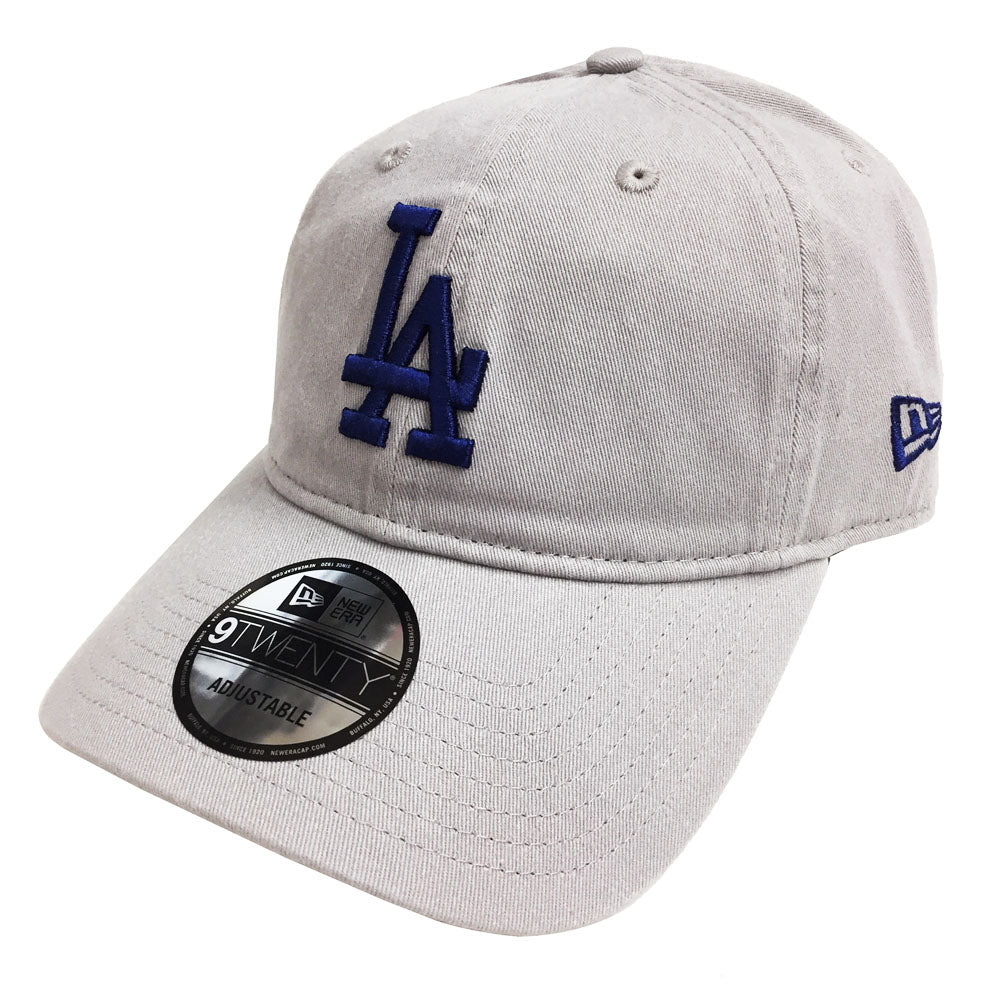 Los Angeles Dodgers Strapback New Era 9Twenty Adjustable Grey Cap Hat - THE 4TH QUARTER