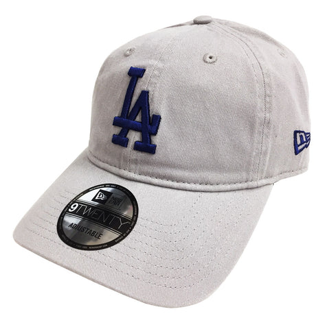 Los Angeles Dodgers Strapback New Era 9Twenty Adjustable Grey Cap Hat