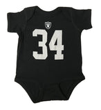 Oakland Raiders Infant (12-24 Months) Bo Jackson #34 Bodysuit Black