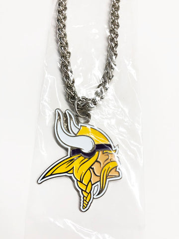 Minnesota Vikings 15 Inch Metal Pendant Necklace