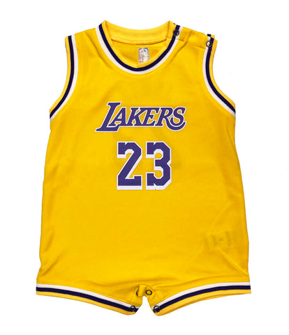Los Angeles Lakers Infant Lebron James Romper Jersey Yellow