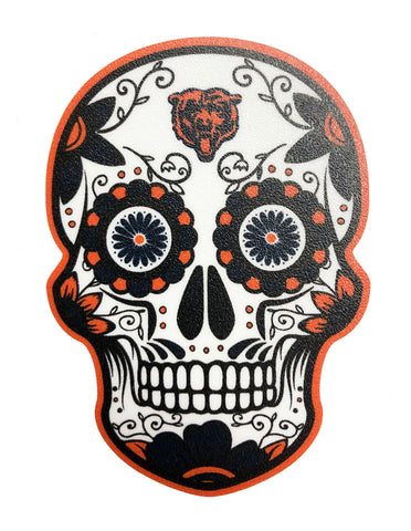 Chicago Bears Decal Skull Logo 2.5" X 3.5" Small Sticker