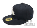 Los Angeles Dodgers Fitted New Era 59Fifty 50th Anniversary Patch Navy Hat Cap