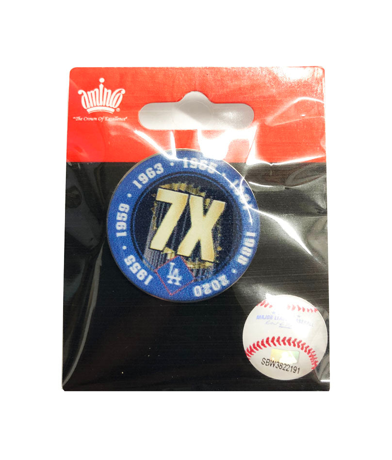 Los Angeles Dodgers Pin 7X World Series Champions Circle - THE 4TH QUARTER