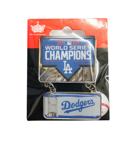 Los Angeles Dodgers Lapel Pin 2020 World Series Champions Dangler