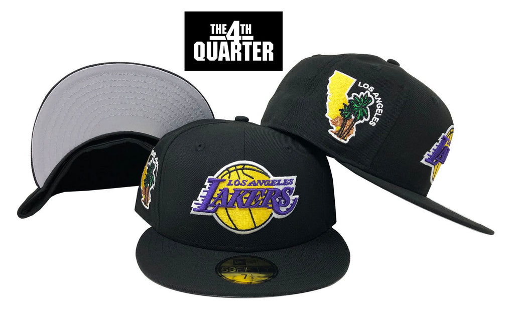 Los Angeles Lakers Gold Palms 9fifty New Era Fits Snapback