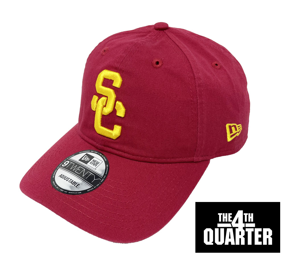 USC Trojans Adjustable New Era 9Twenty Strapback Cap Hat Burgundy - THE 4TH QUARTER