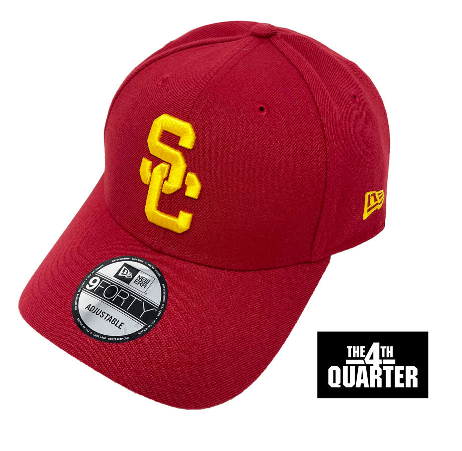 USC Trojans Adjustable New Era 9Forty Velcro Cap Hat Burgundy - THE 4TH QUARTER