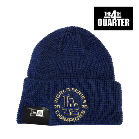 Los Angeles Dodgers Beanie New Era Gold Opening Day World Series Knit Cap Hat