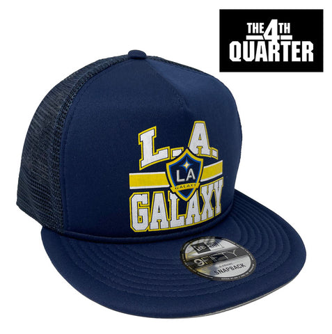 Los Angeles Galaxy Snapback 9Fifty New Era A-Frame Trucker Mesh Navy Cap Hat