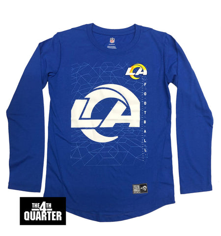 Los Angeles Rams Youth Long Sleeve Ignition T-Shirt Blue