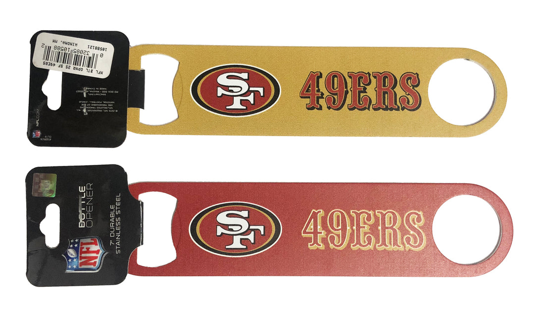 San Francisco 49ers Steel Double Sided Bottle Opener