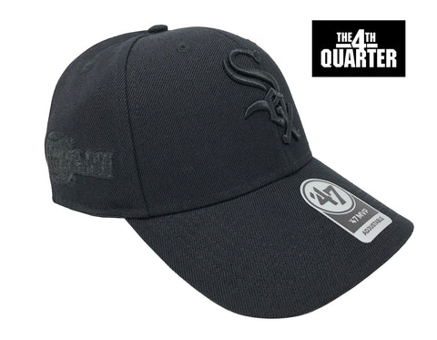 Chicago White Sox Snapback '47 Brand MVP 2005 World Series Adjustable Cap Hat Black on Black
