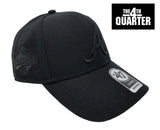 Atlanta Braves Snapback '47 Brand MVP 1976 World Series Adjustable Cap Hat Black on Black