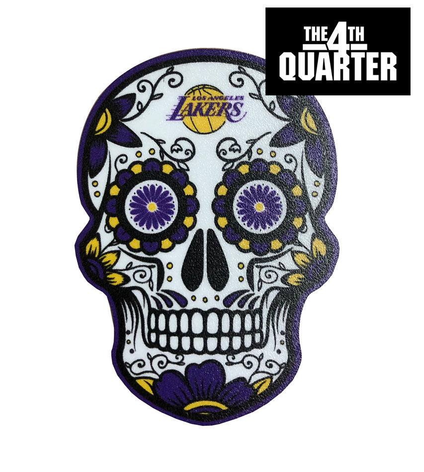 Los Angeles Lakers Decal Skull Logo 2.5" X 3.5" Small Sticker - THE 4TH QUARTER