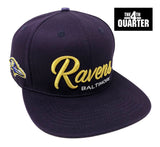 Baltimore Ravens Snapback Pro Standard Script Side Patch Purple Cap Hat