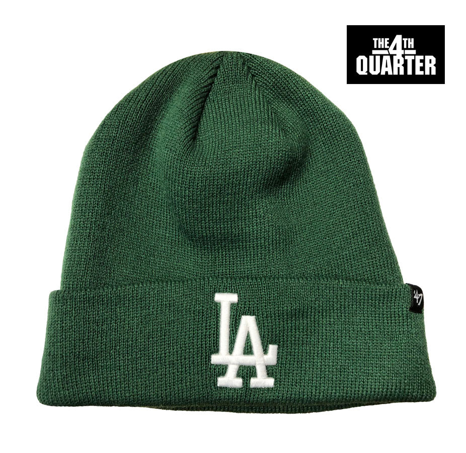 Los Angeles Dodgers Beanie Knit 47 Brand Fold Dark Green - THE 4TH QUARTER