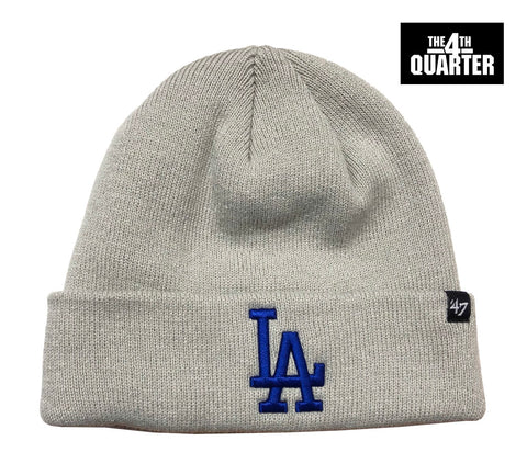 Los Angeles Dodgers Beanie Knit 47 Brand Fold Grey