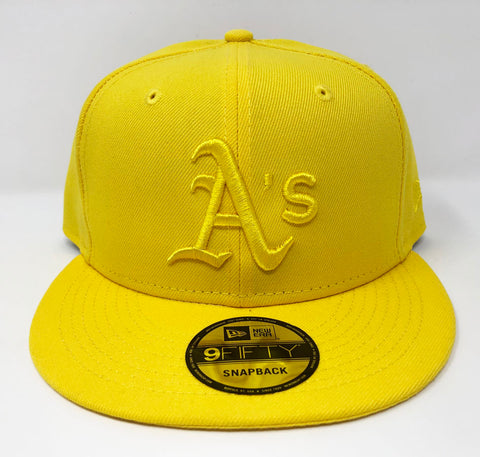 Oakland Athletics Snapback New Era 9Fifty Color Pack Cap Hat Yellow