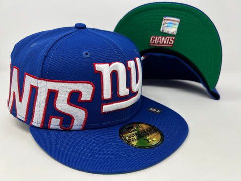 New York Giants Fitted New Era 59FIFTY Sidesplit Hat Cap Green UV