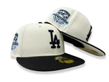 Dodgers Fitted New Era 59Fifty 50th Anniversary Chrome Black Hat Cap Chrome UV