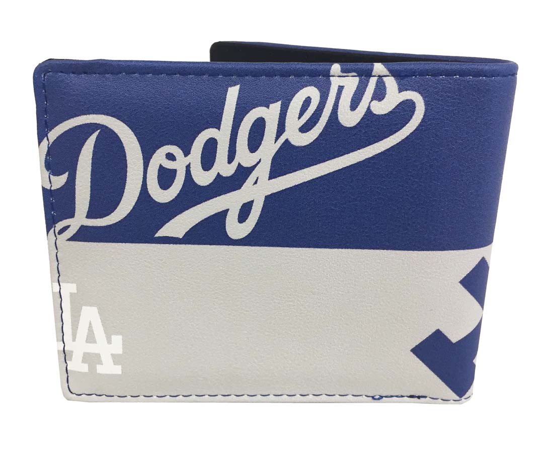 Los Angeles Dodgers Mens Color Block 2 Tone Bifold Wallet - THE 4TH QUARTER
