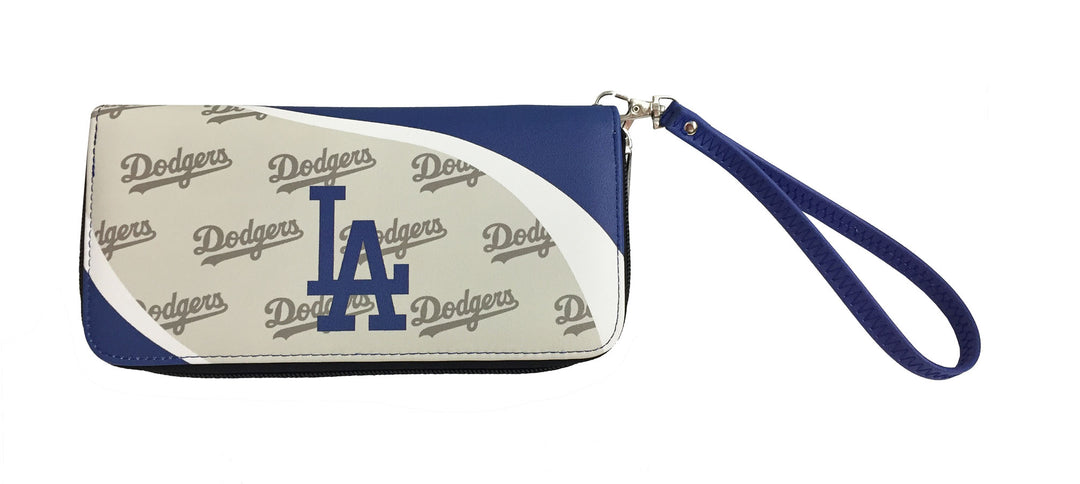 Los Angeles Dodgers Womens Wallet Curve Zip Organizer - THE 4TH QUARTER