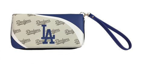 Los Angeles Dodgers Womens Wallet Curve Zip Organizer - THE 4TH QUARTER
