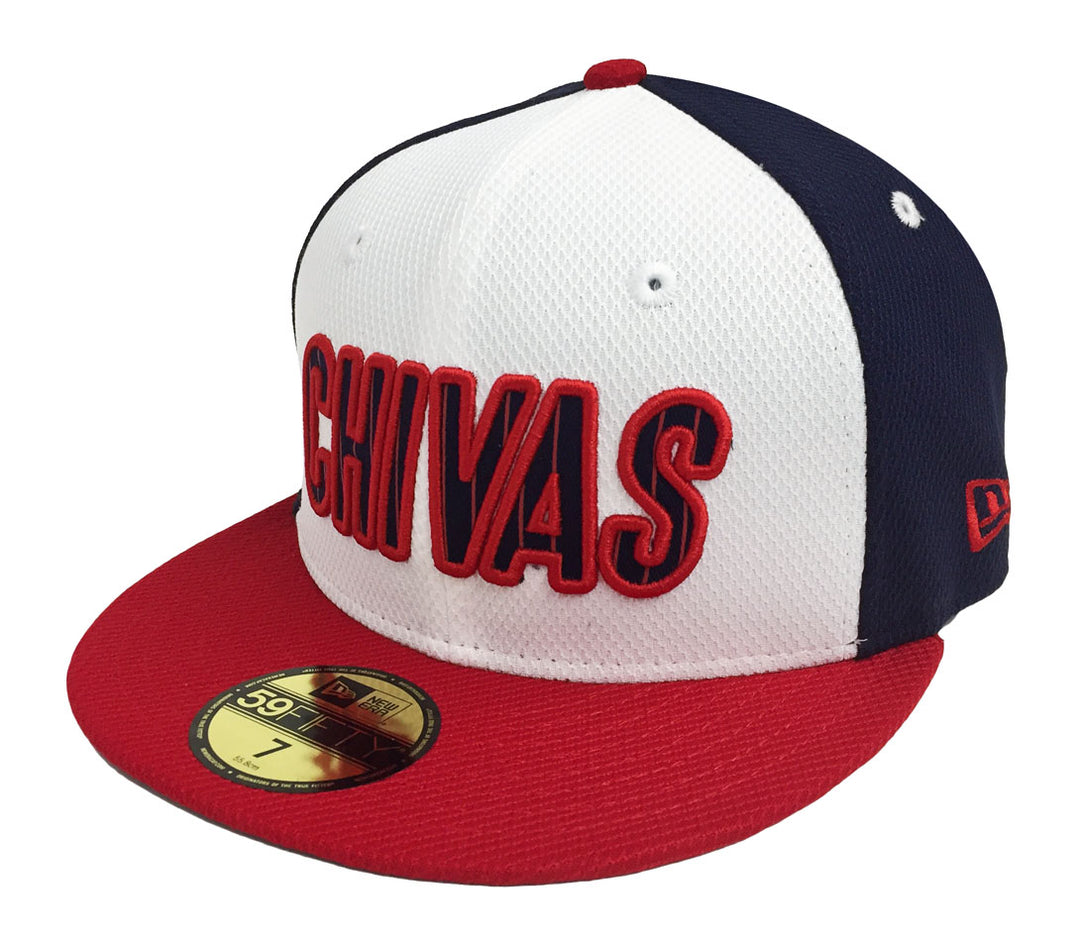 Chivas de Guadalajara Fitted New Era 59Fifty Tri Block Cap Hat - THE 4TH QUARTER