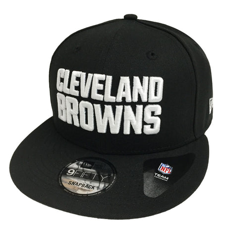 Cleveland Browns Snapback New Era 9FIFTY Bock Black White Hat Cap