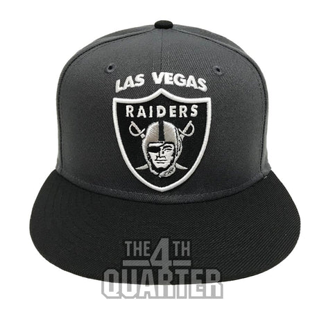 Men's New Era Gray Las Vegas Raiders Omaha 59FIFTY Fitted Hat