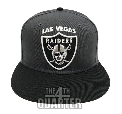 Men's New Era Gray Oakland Raiders Omaha 59FIFTY Fitted Hat