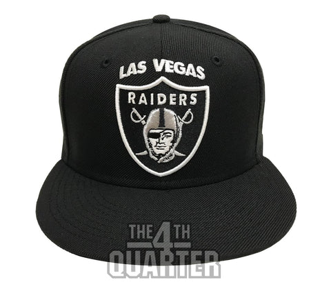 Las Vegas Raiders Fitted New Era 59Fifty NL Logo Black Hat Cap