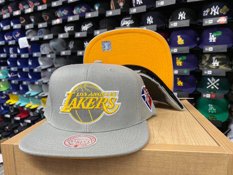 Los Angeles Lakers Snapback Mitchell & Ness 75th Silver Snapback Grey Yellow