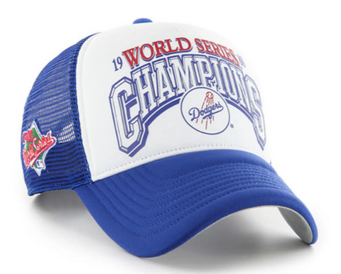 Los Angeles Dodgers '47 Brand Offside Adjustable Foam Front Trucker Champ Snapback Cap Hat