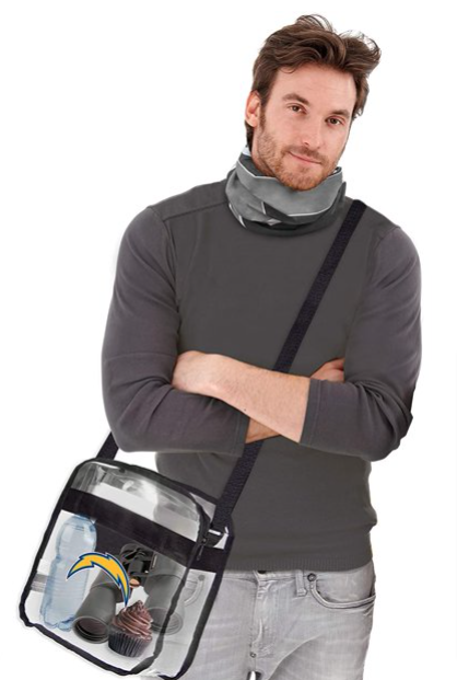 Los Angeles Chargers Clear Carryall Crossbody Stadium Tote Bag - THE 4TH QUARTER