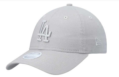Los Angeles Dodgers Strapback New Era 9Twenty Womens Adjustable Grey Monotone Cap Hat